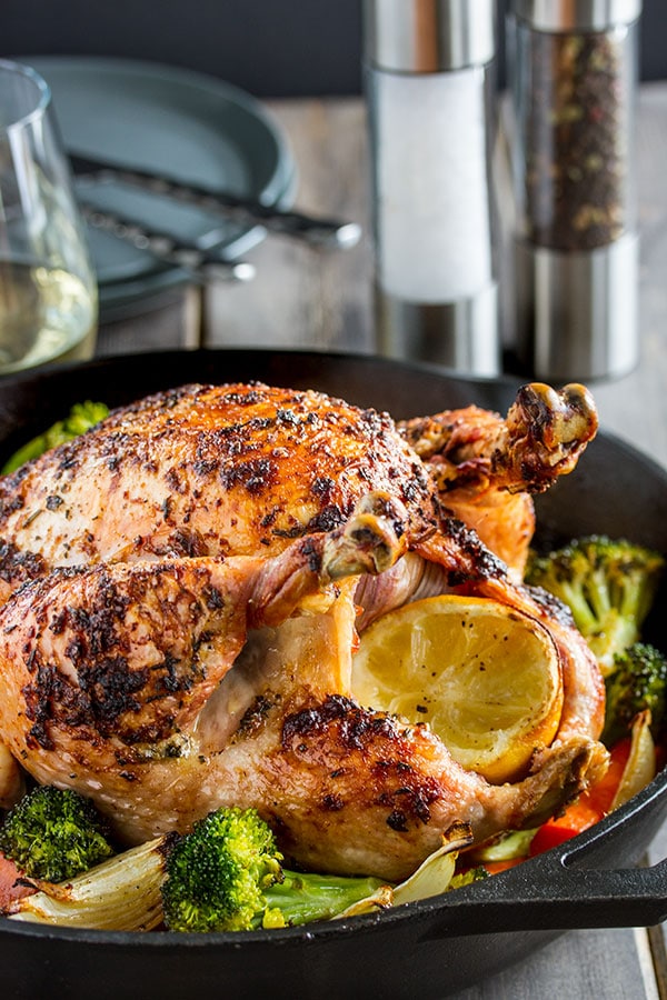 Easy Roast Chicken with Lemon, Garlic and Herbs