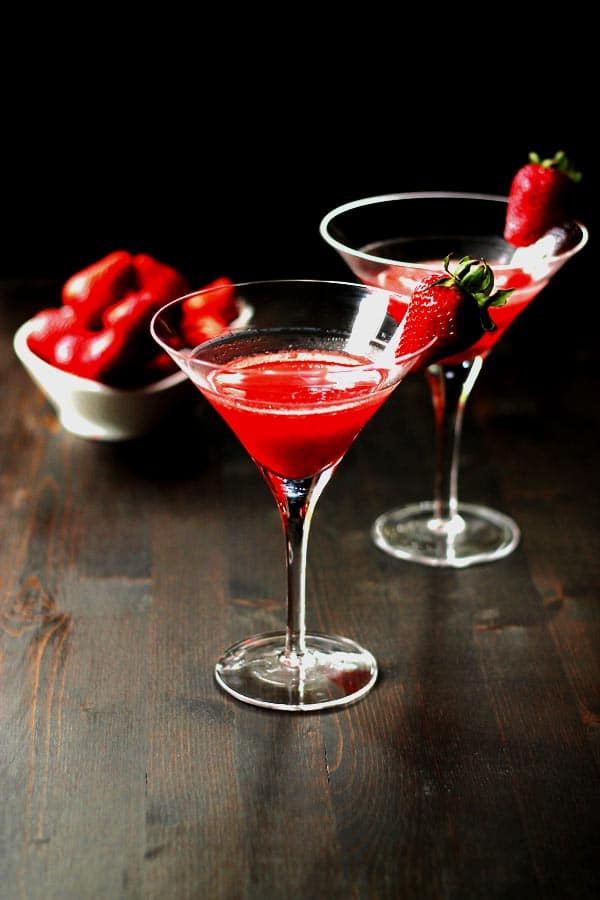 ‘Dirty Vegas’ Strawberry Martini