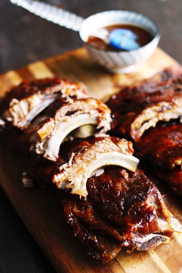 Fall Off the Bone Ribs with Homemade BBQ Sauce