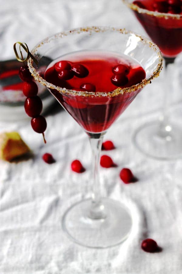 Cranberry Ginger Martini