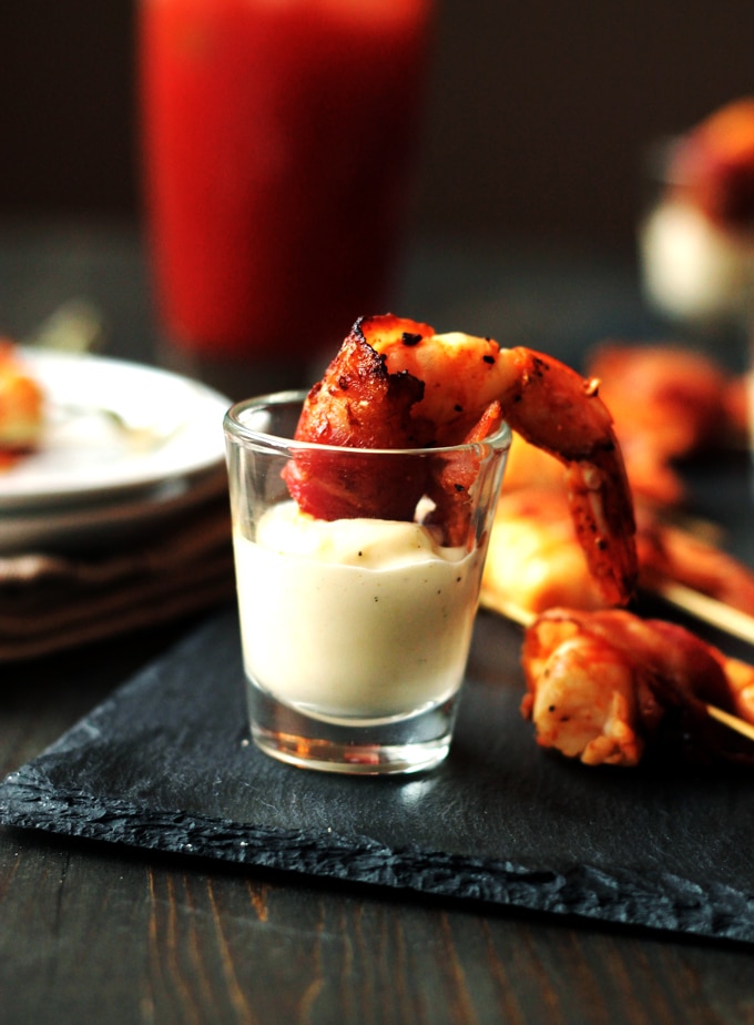 Bacon Wrapped Prawns