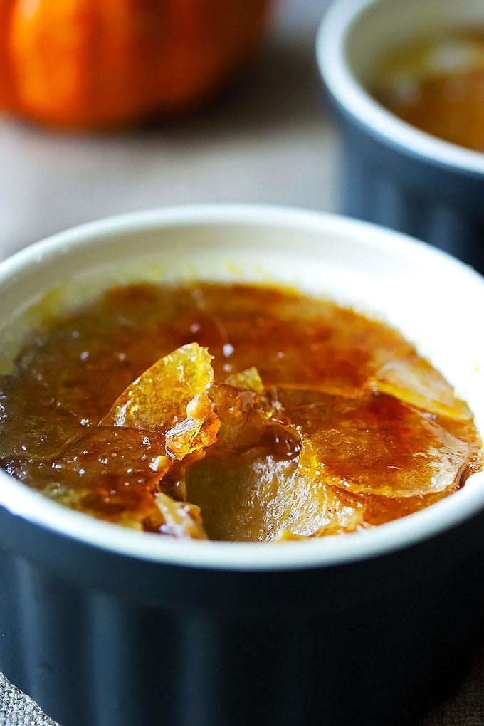 Spiced Pumpkin & Bourbon Crème Brûlée