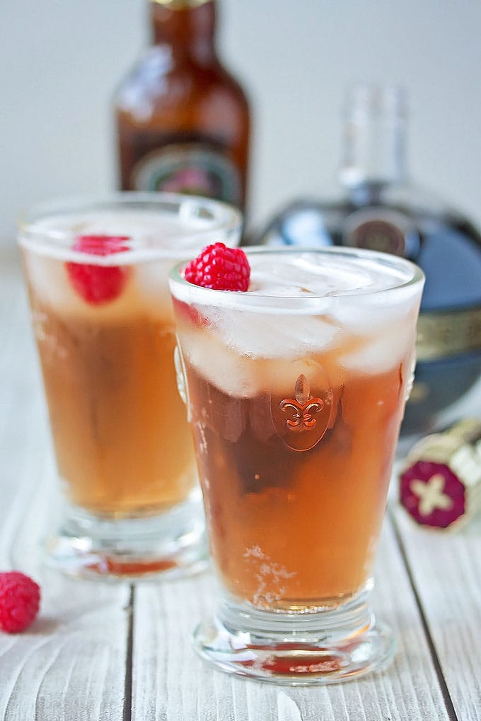 Chambord & Ginger Beer Cocktail