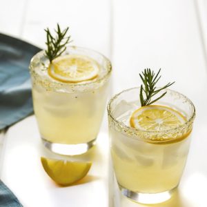Meyer Lemon Margarita with Rosemary Infused Simple Syrup