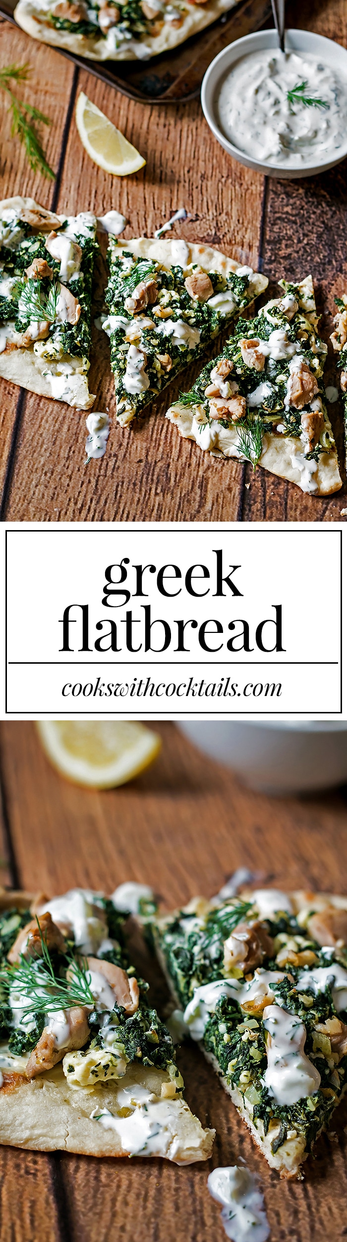 Greek Flatbread Recipe with Homemade Tzatziki Cooks With Cocktails