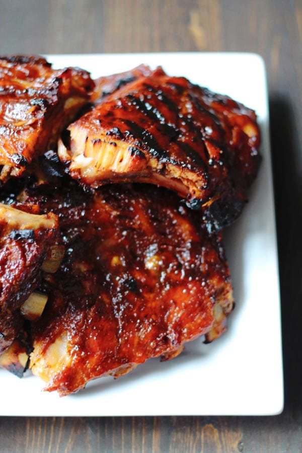 Fall Off the Bone Ribs with Homemade BBQ Sauce