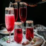 Cranberry Ginger Sparkling Holiday Cocktail