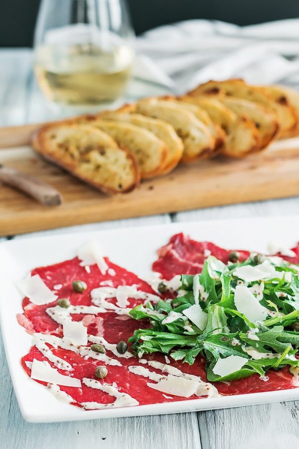 The Best Beef Carpaccio Recipe - Cooks with Cocktails