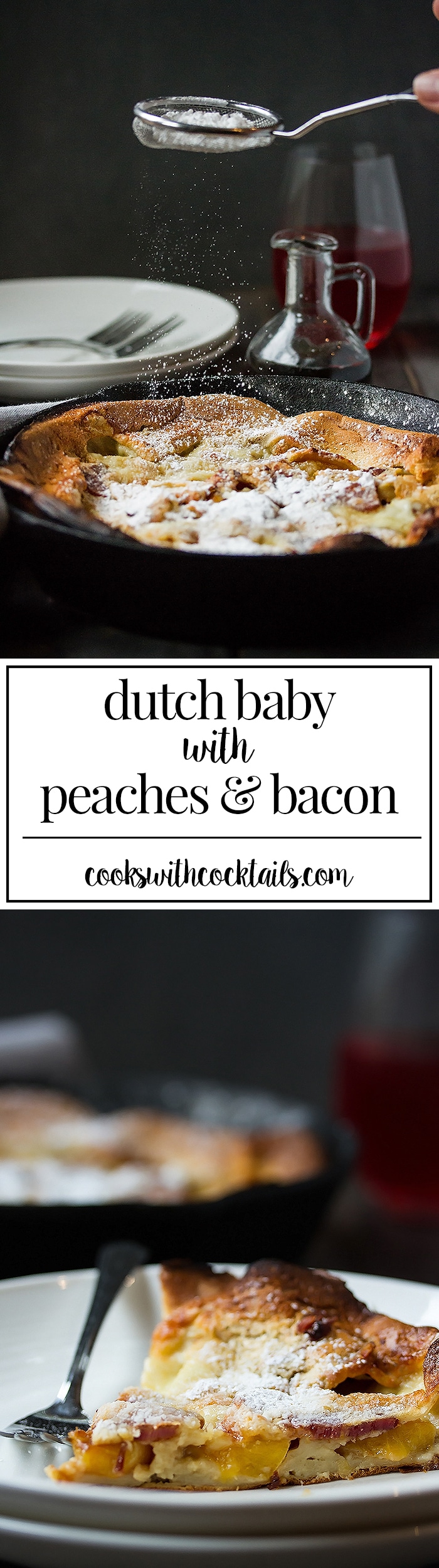 Fluffy Bacon & Peach Dutch Baby Recipe - the Ultimate Brunch Pancakes (2)