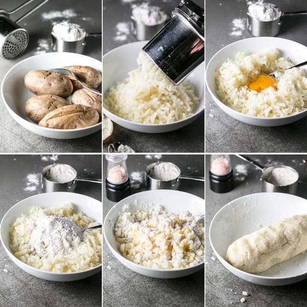 pictures showing how to make homemade gnocchi