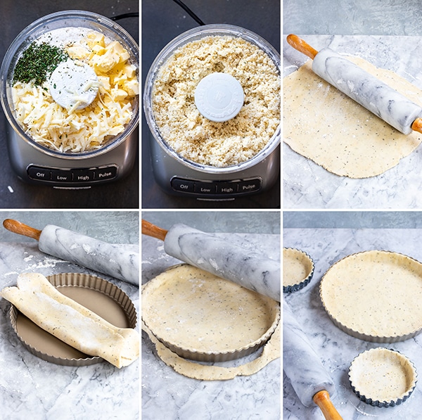 pictures showing how to make the tart crust
