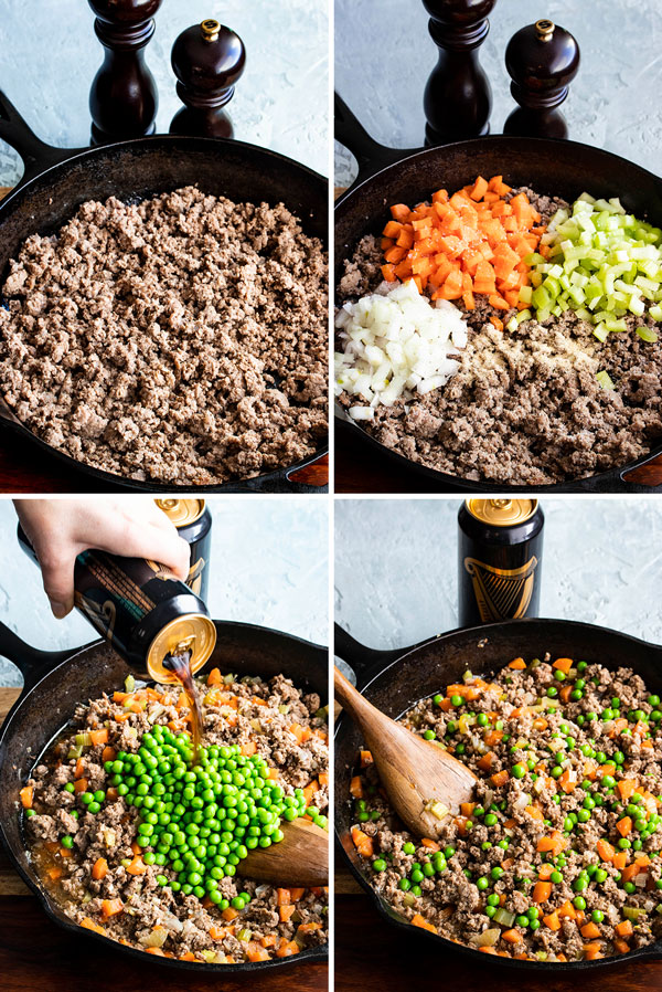 pictures showing how to make the shepherds pie