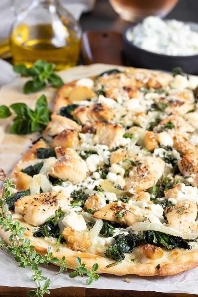 Greek Flatbread Pizza Recipe with Homemade Tzatziki