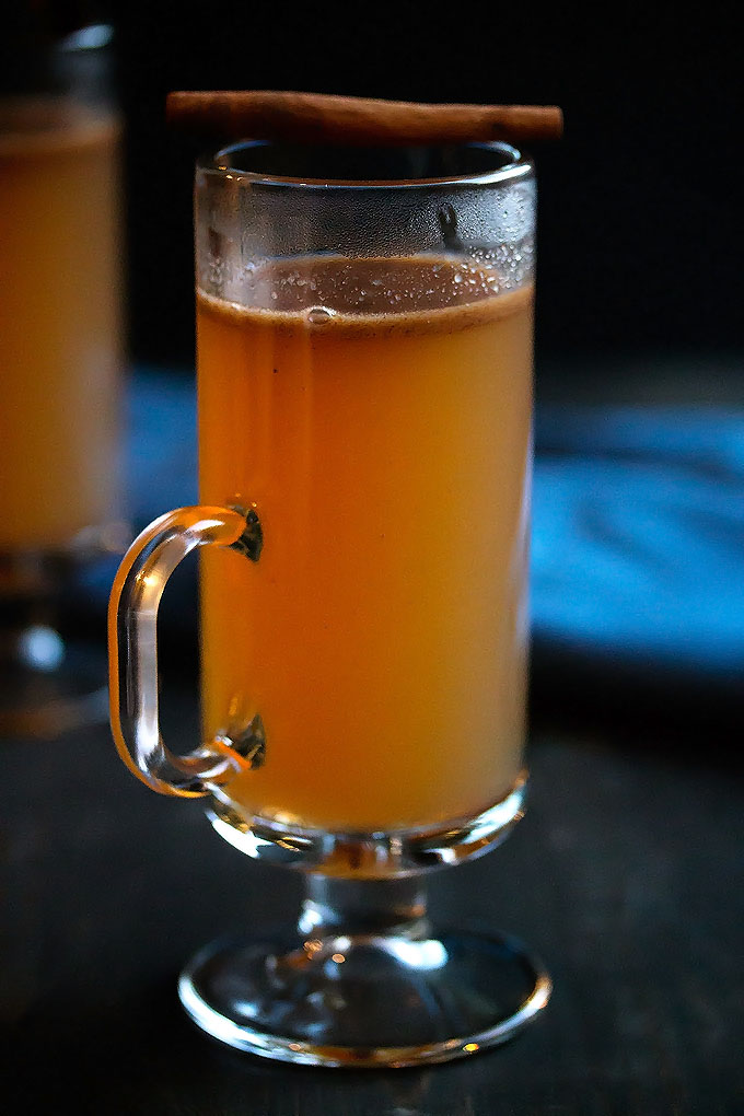 Hot Buttered Rum with Apple Cider