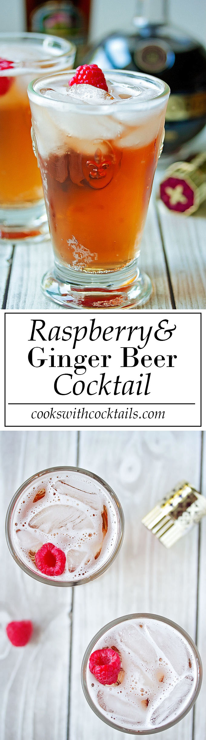 Rasberry & Ginger Beer Cocktail
