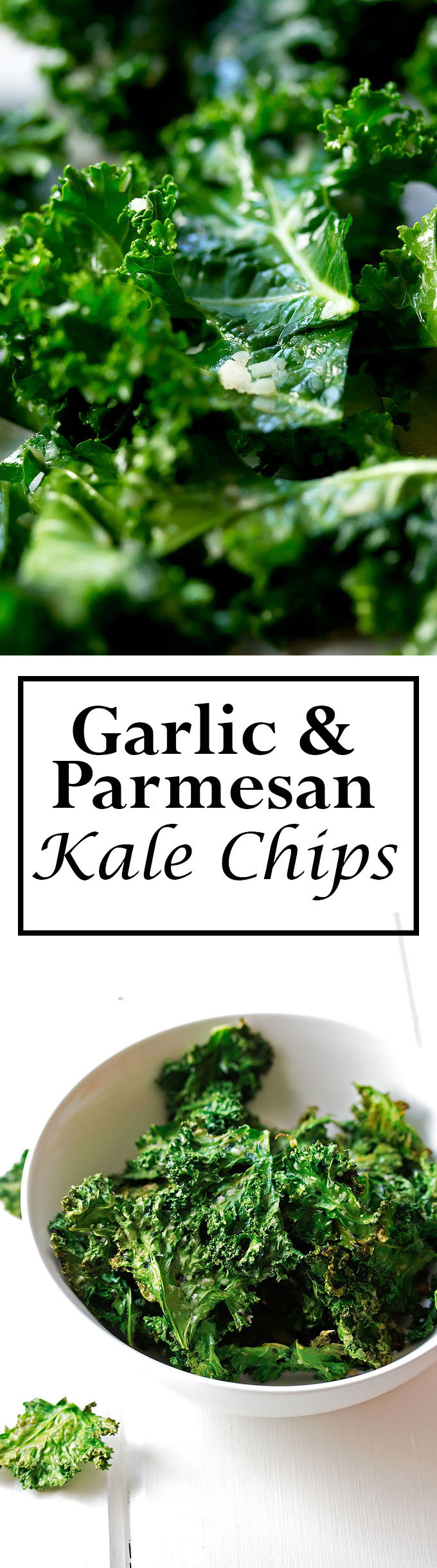 Garlic and Parmesan Kale Chips