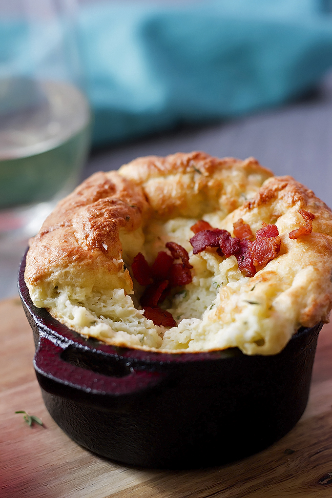 Potato Souffle with Gruyere and Herbs