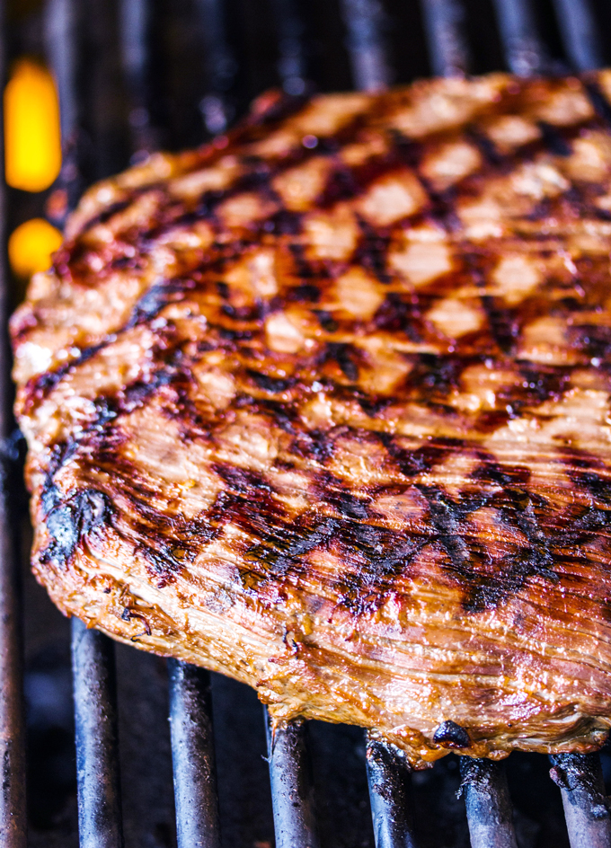 Grilled Flank Steak with Chimichuri Sauce Serve Steak on a Budget