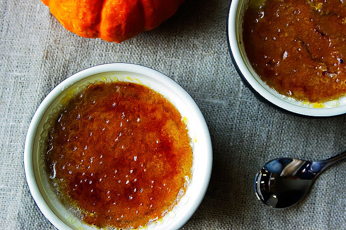 Spiced Pumpkin & Bourbon Crème Brûlée